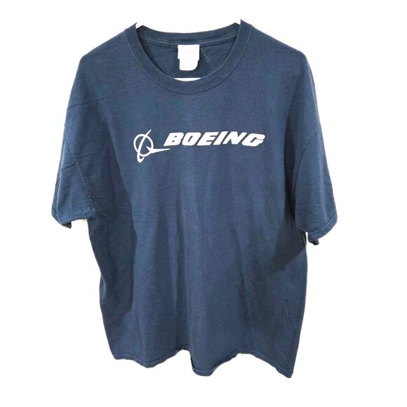 Boeing Sz XL Blue T-Shirt - Picture 1 of 6